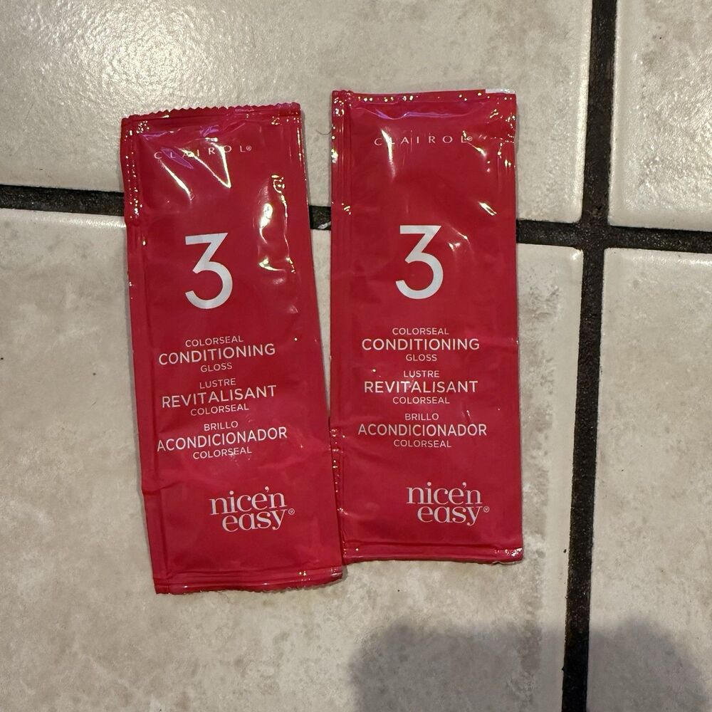 2 Clairol Nice'n Easy Colorseal Conditioner and Conditioning Gloss